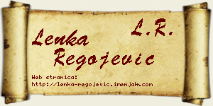 Lenka Regojević vizit kartica